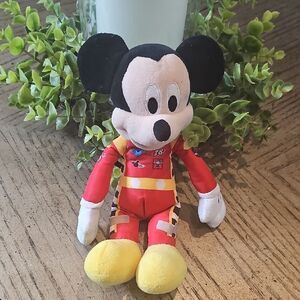 Disney Mickey Mouse Roadster Plush Toy - Red and Yellow